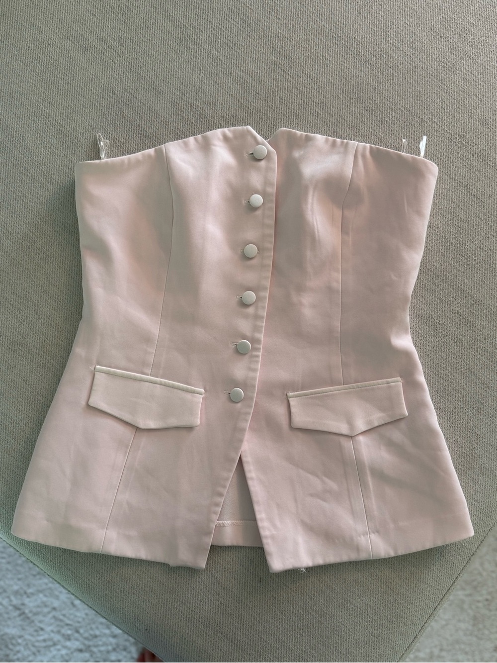 Primark Soft Blush Strapless Corset Top